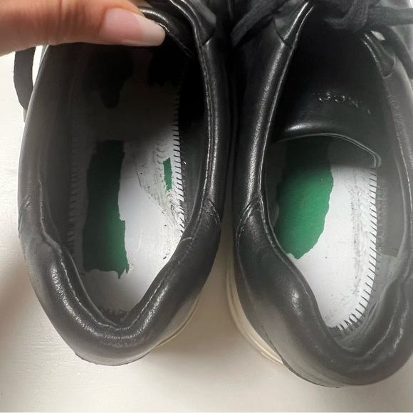VINCE Benfield Black Leather Platform Lace Up Sneaker (Women) SZ 10 - Picture 7 of 10